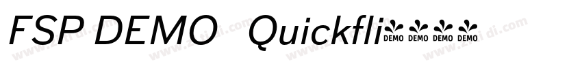 FSP DEMO   Quickfli字体转换